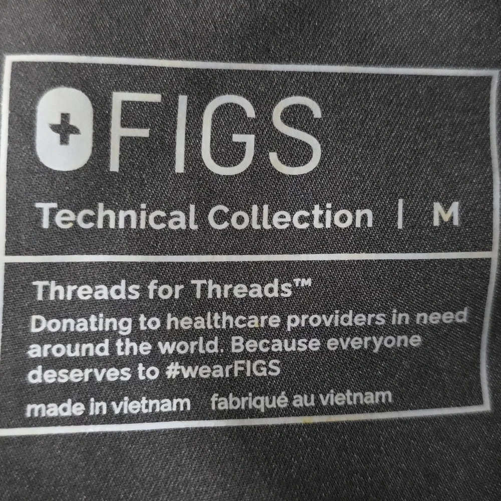 Figs Scrub Mens Pants Size M Black  Technically Collection Straight Nurse‎